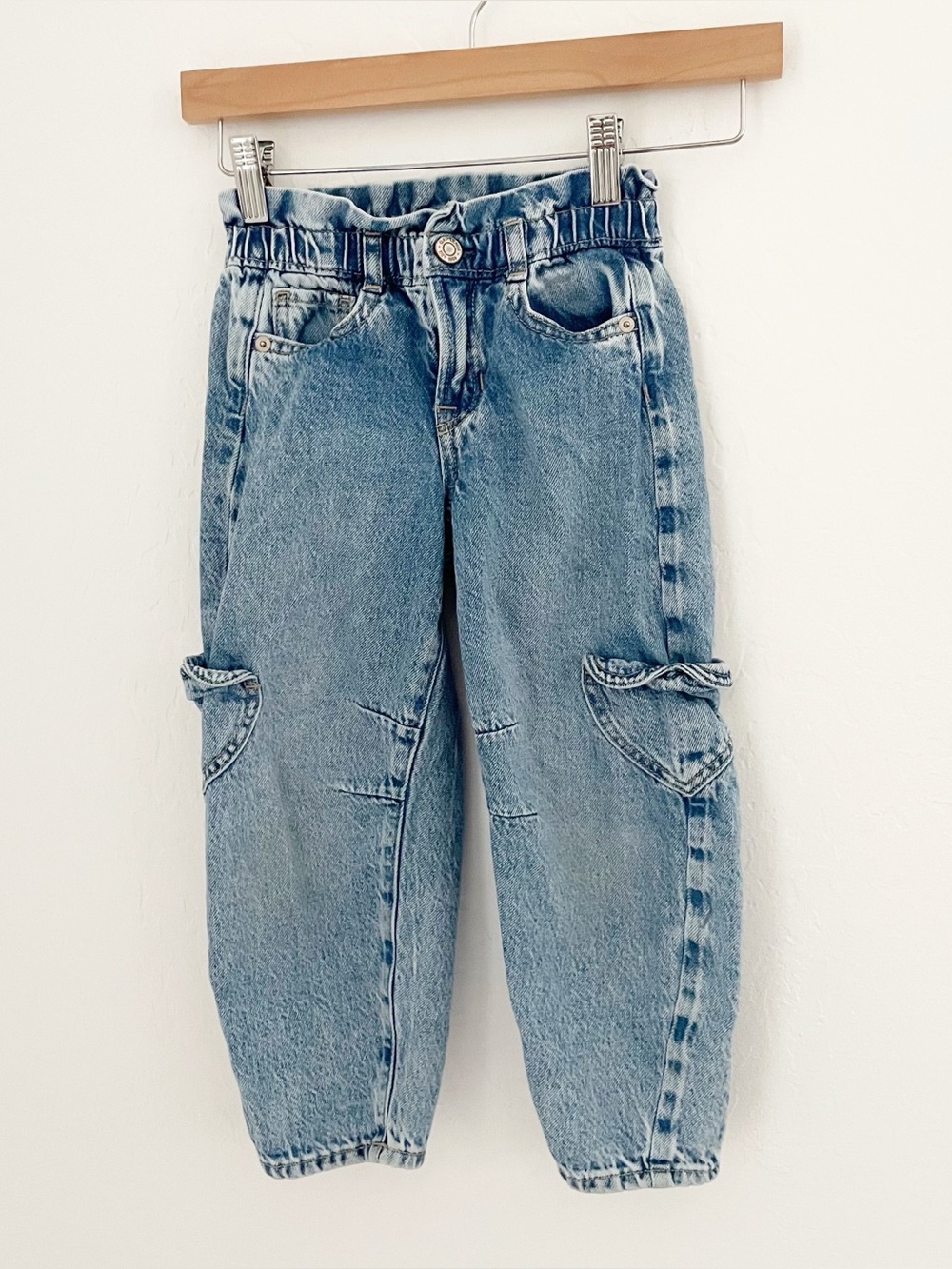 Gap girl paper bag barrel jeans size 5